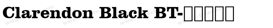 Clarendon Black BT字体转换